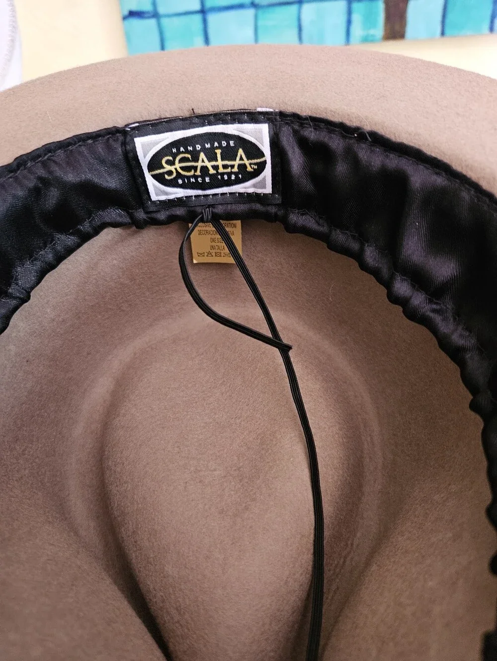 Scala Palermo Women’s Wool Wide-Brim Hat with Decorative Band